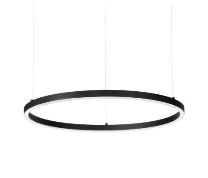 Závěsné svítidlo IDEALLUX Oracle slim sp d090 kulaté 55W 5700lm 4000K IP20 černá 304441 Nakupujte Hned