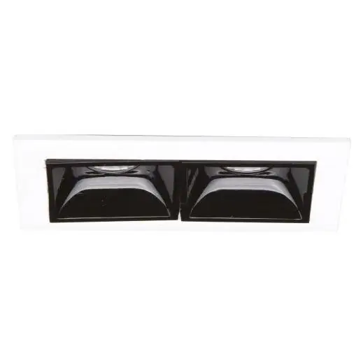 Vestavěné obdélníkové LED svítidlo PALNAS IDEAL LUX LIKA FI2 TRIM 6W 480lm 3000K IP20 bílá černá 206196 Horká Nabídka
