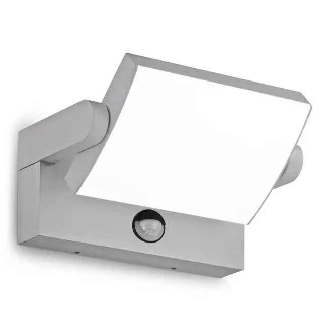 Venkovní nástěnné svítidlo se senzorem PALNAS IDEALLUX OUTDOOR SWIPE LED 21W 1390lm 3000K IP54 šedá 326870 Výhodná Nabídka