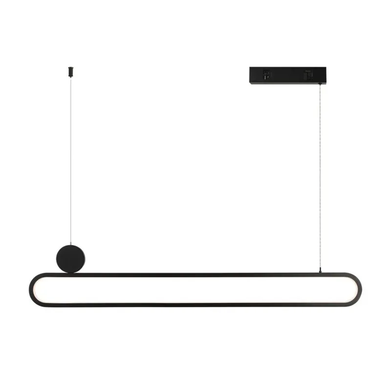 Závěsné svítidlo IMMAX NEO LITE OVALE Smart 122cm 50W Tuya WiFi s podporou BEACON černá 07231L Autentický