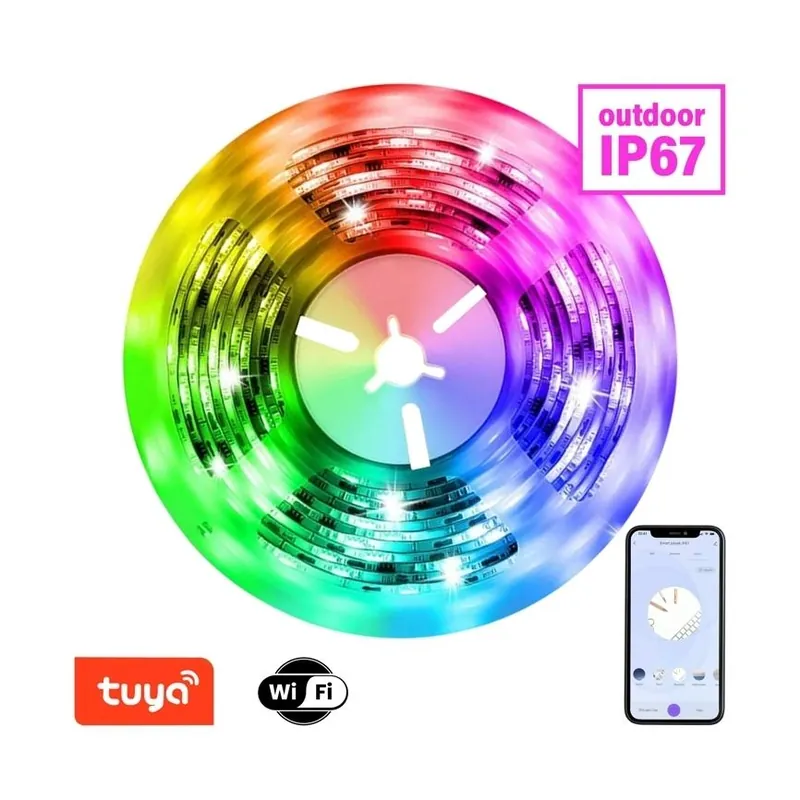 Horká Nabídka IMMAX LED PÁSEK NEO LITE SMART RGB CCT WiFi 5M IP65 07725L