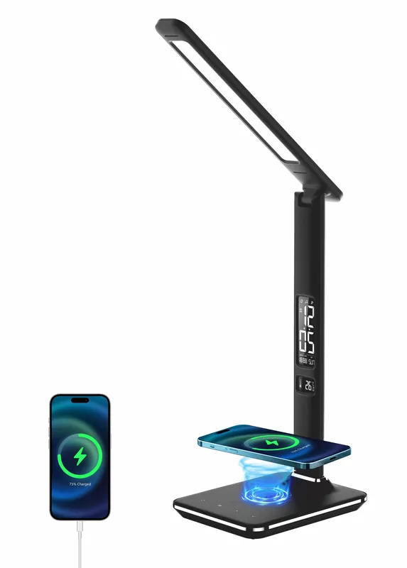 Jen Po Omezenou Doba IMMAX SVÍTIDLO LED KINGFISHER QI 8,5W 2700-5500K STMÍV. STOLNÍ ČERNÁ 08965L