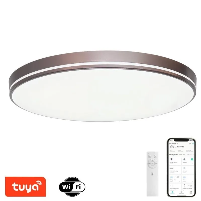 IMMAX SVÍTIDLO LED NEO LITE AREAS SMART 24W 1680LM 40CM STROP. TUYA WIFI COFFEE 07150-C40 Nová Kolekce