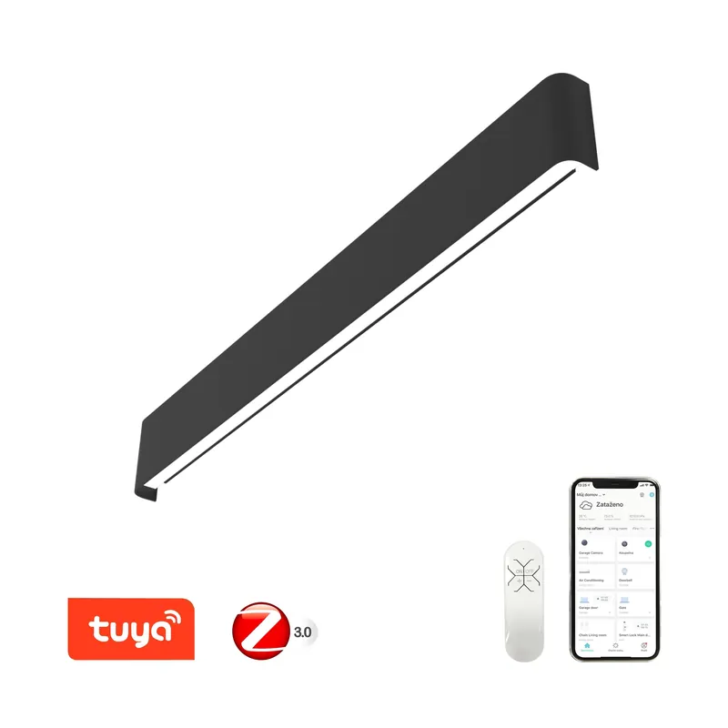 IMMAX SVÍTIDLO NEO LÍNEA SMART NÁS. 2700-6500K 2160LM 76CM 40W ZIGBEE 3.0 ČERNÉ Sezónní Sleva