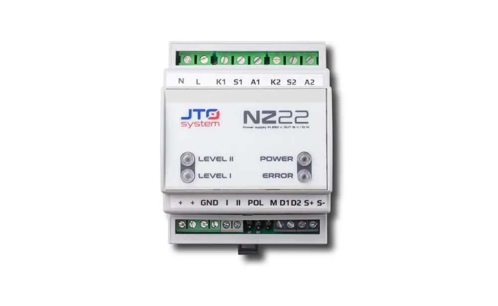 Akce JTO ZDROJ NAPÁJECÍ NZ22 2X DIGITÁLNÍ VSTUP 2X VÝSTUPNÍ RELÉ NA DIN LIŠTU
