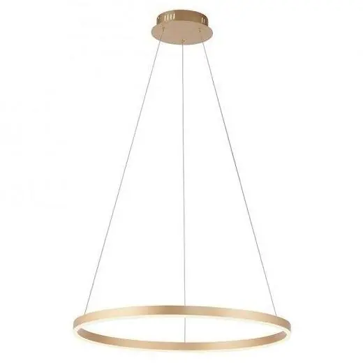 Nová Kolekce Závěsné svítidlo AULIX RITUS LED KRUH Switchmo 60cm 31,5W 1550lm 3000K IP20 stmívatelné matná mosaz LD 15394-60