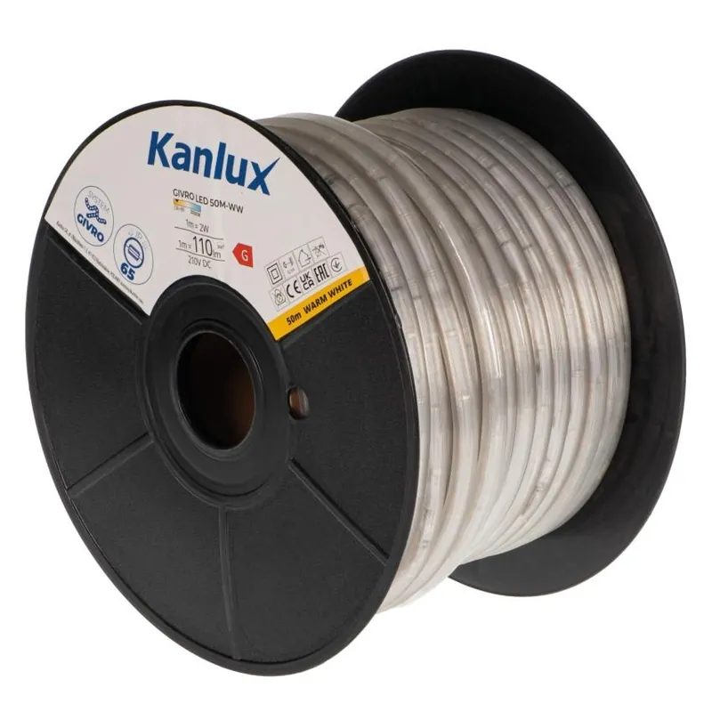 KANLUX GIVRO LED 50M-WW TEPLÁ BÍLÁ HAD 50M 2W/110LM/M -PRODEJ POUZE PO BALENÍ 50M 38574 Pouze Dnes