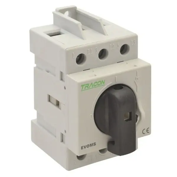 Tracon EVOMS125/3 Modulární vypínač uzamykatelný visacím zámkem, 400V, 50Hz, 125A, 3P, 25-50mm2 Výprodej