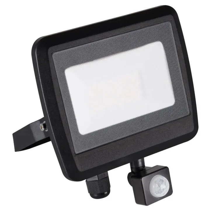 Horká Nabídka LED reflektor s pohybovým čidlem KANLUX ANTEM 30W-NW-SE B 30W 2400 lm 4000K IP44 černý