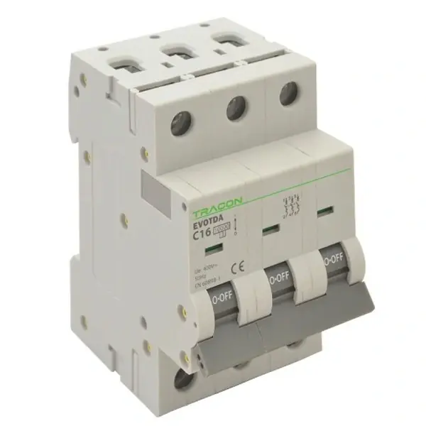 Tracon TDA-3C-63 Jistič, 3P, charakteristika C, 63A, C, 3P, 10kA Kup Teď