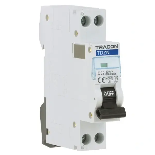 Tracon TDZNC10 Jistič 1+N. char. C, TDZN, 1+N, C10, 6kA Levný