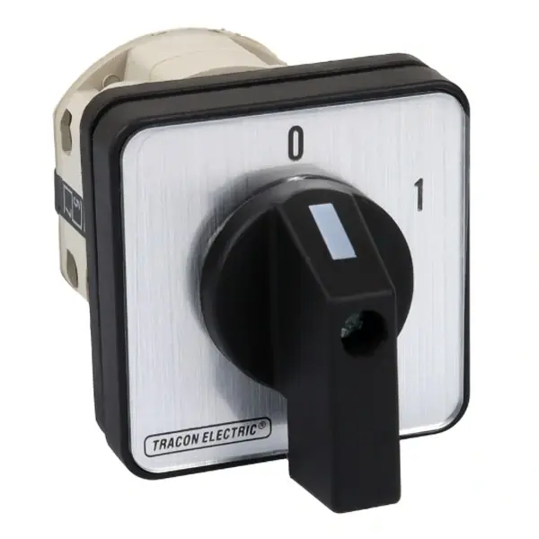 Vačkový vypínač, ON-OFF Tracon TK-126/3 400V, 50Hz, 125A, 3P, 30kW, 88×88mm, 60° Expresní Doručení
