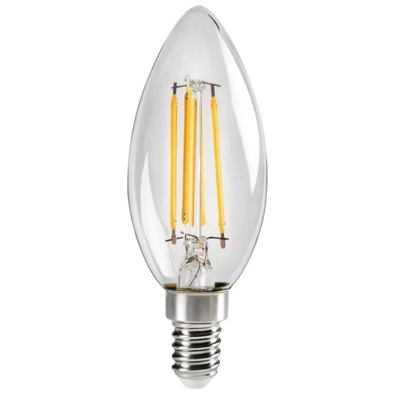Cenový Hit LED žárovka svíčka Kanlux XLED C35 E14 4.5W (40W) 470 lm 2700K 827 filament čirá