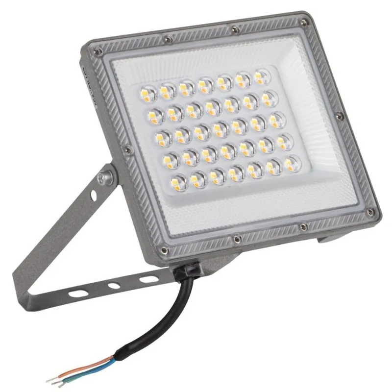 LED reflektor KANLUX ACETE 30W CCT GR 30W 2400/3240/2910 lm 3000K-6500K IP65 šedý Nejlepší Cena