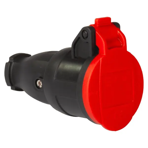 TP Electric 3101-395-0300 Pryžová spojovací zásuvka s pružinovým víčkem 1x16A / IP54 Cenová Bomba