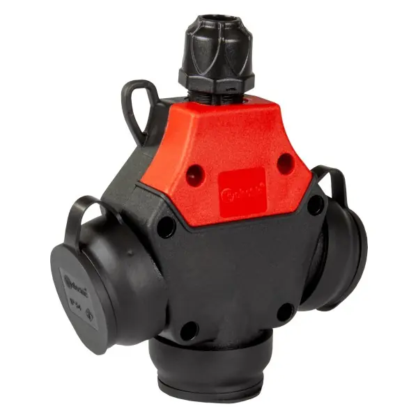 TP Electric 3101-317-0300 Roztrojka pryžová, třífázová, francouzské zásuvky 250 V 1x16A / IP44 Sleva