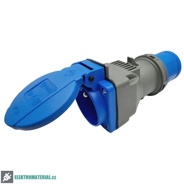 Horká Nabídka TP Electric 3120-704-0900 Adaptér z vidlice 3x16 A na francouzskou zásuvku 250 V IP44