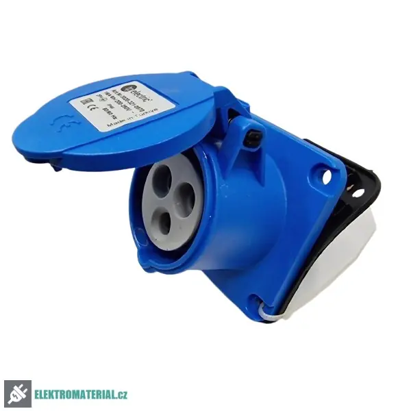 TP Electric 3020-321-0970 Vestavná zásuvka, rovná, kompaktní příruba 70x70, Quick Connect 3x16A / IP44 Cenově Výhodný