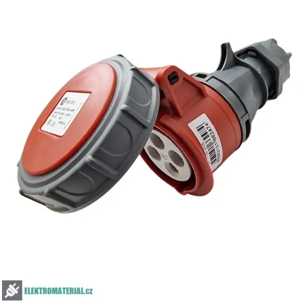 TP Electric 3023-304-1600 Spojovací zásuvka, Quick connect 4x16A / IP67 Akce