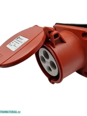 Vysoce Kvalitní TP Electric 3026-322-1675 Vestavná zásuvka, rovná, kompaktní příruba 75x75, Quick Connect 4x32A / IP44