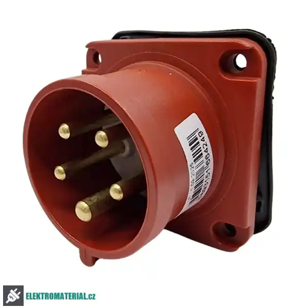 TP Electric 3005-319-1670 Vestavná přívodka rovná, kompaktní příruba 70x70, Quick Connect 5x16A / IP44 Zlevněný
