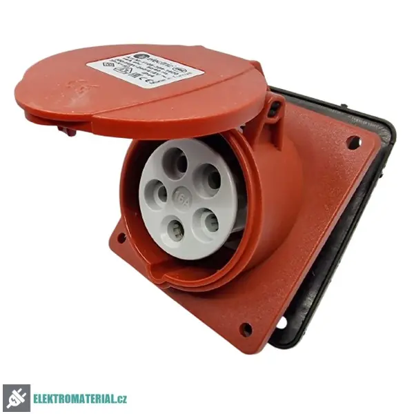 TP Electric 3105-309-1600 Vestavná zásuvka, úhlová 5x16A / IP44 Jen Po Omezenou Doba