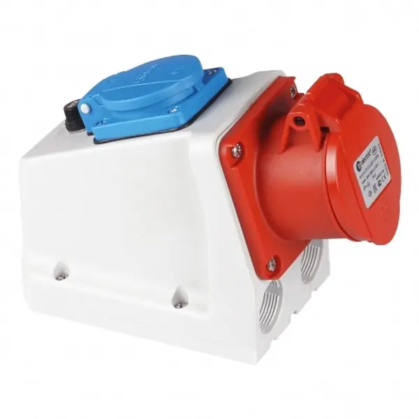 Sleva TP Electric 3107-605-16FR Kombinovaná zásuvka s pojistkou, francouzská 5x32A / IP44