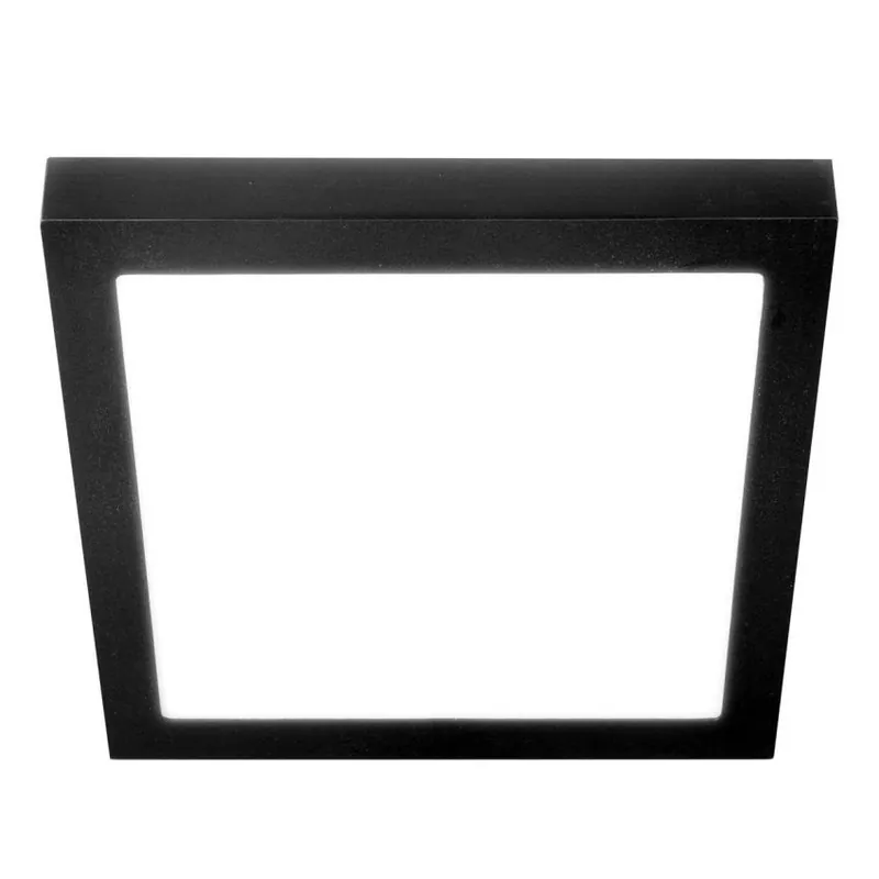 Rychlé Dodání Stropní svítidlo LED AULIX KOHL DISC SLIM SQ 24W 4000K 2350lm nestmívatelné IP43 černá