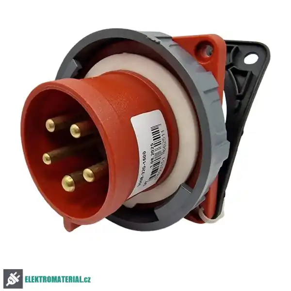 TP Electric 3008-320-1600 Vestavná přívodka, rovná, příruba 83x90, Quick Connect 5x32A / IP67 Expresní Doručení