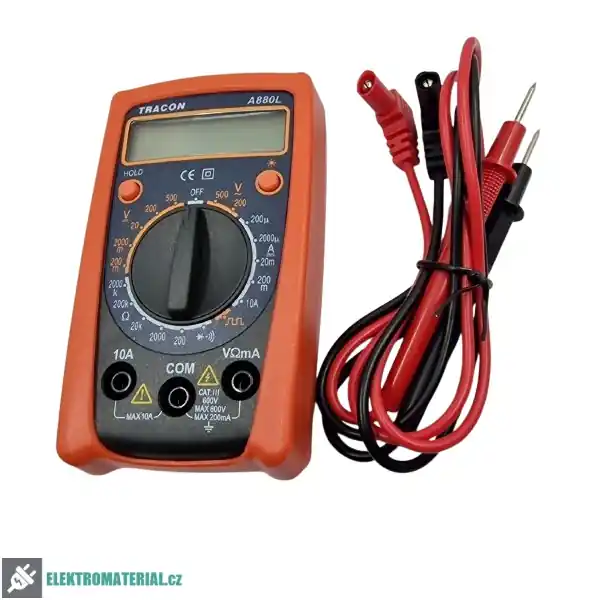 Tracon A880L Digitální multimetr DCV,ACV,DCA,OHM,diode check,signal Víkendová Akce