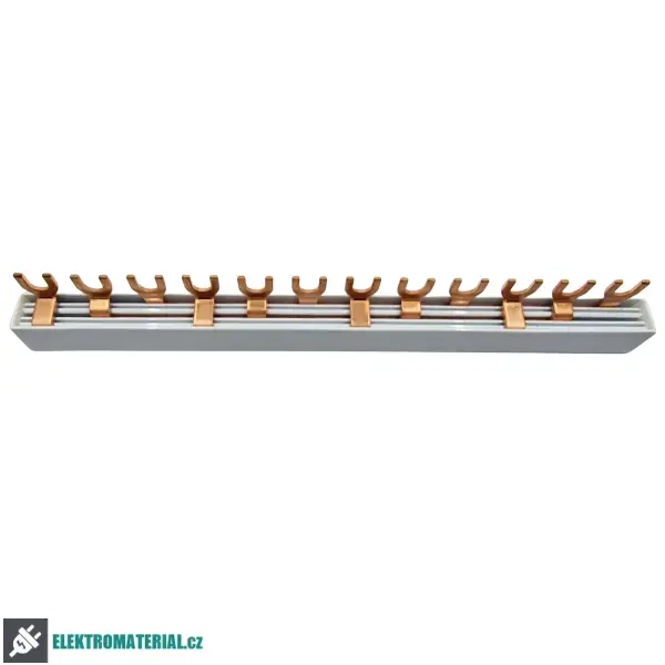 Noark 101451 BBU 3L 16 M12 EC Propojovací lišta 3fázová,16mm2,80A,12 mod.+konc.krytů Značkový