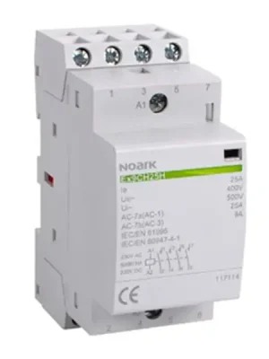 Autentický NOARK 117094 Ex9CH20H 22 230V AC/DC Tichý instalační stykač, 20A, 230V AC/DC, 2 zapínací + 2 vypínací kontakty