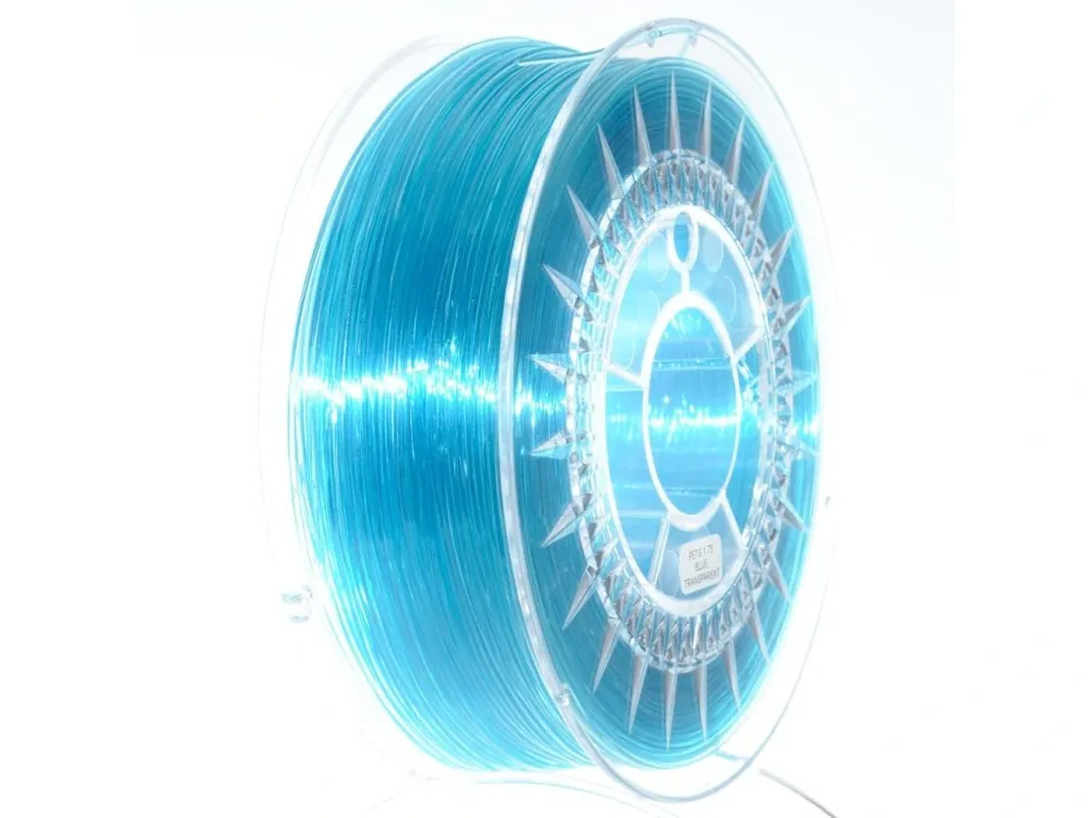 Výprodej PET-G filament 1,75 mm modrý transparent Devil Design 1 kg