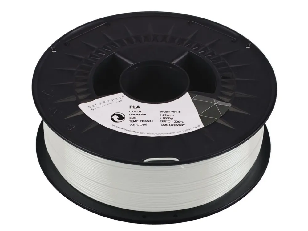 Akční Nabídka PLA filament bílý ivory 1,75 mm Smartfil 1 kg