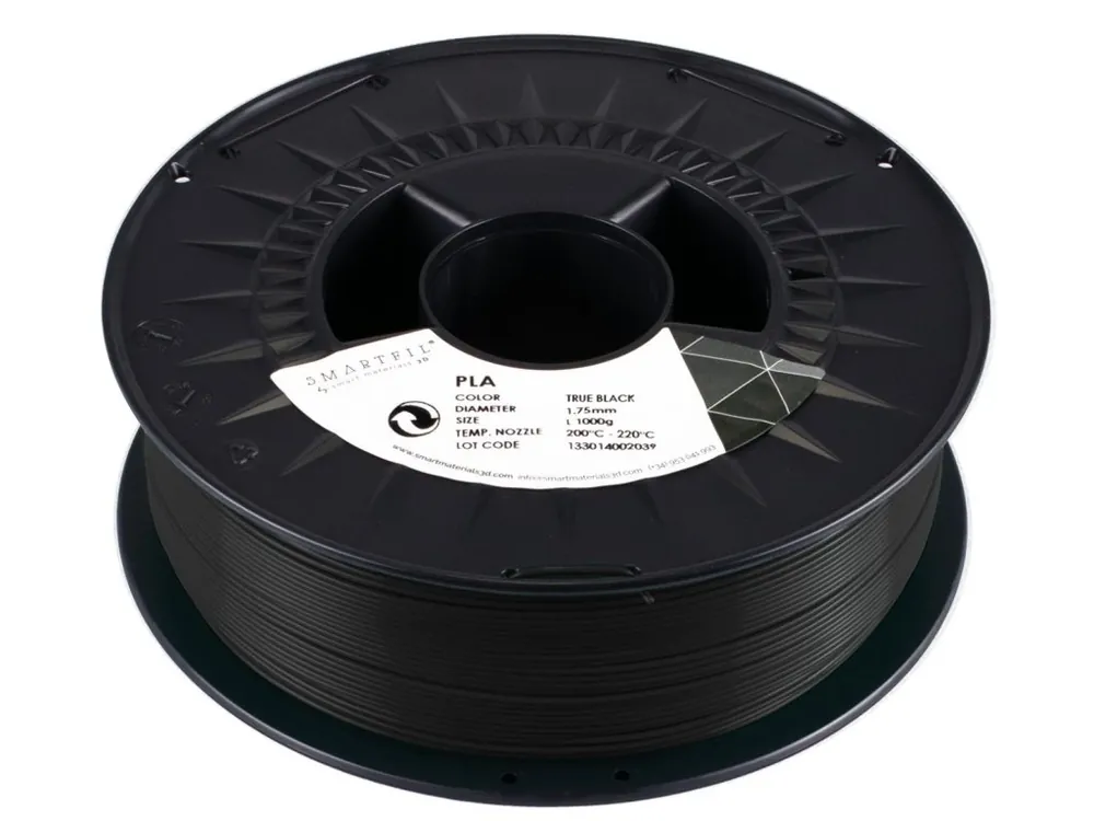 Cenová Bomba PLA filament černý 1,75 mm Smartfil 1 kg