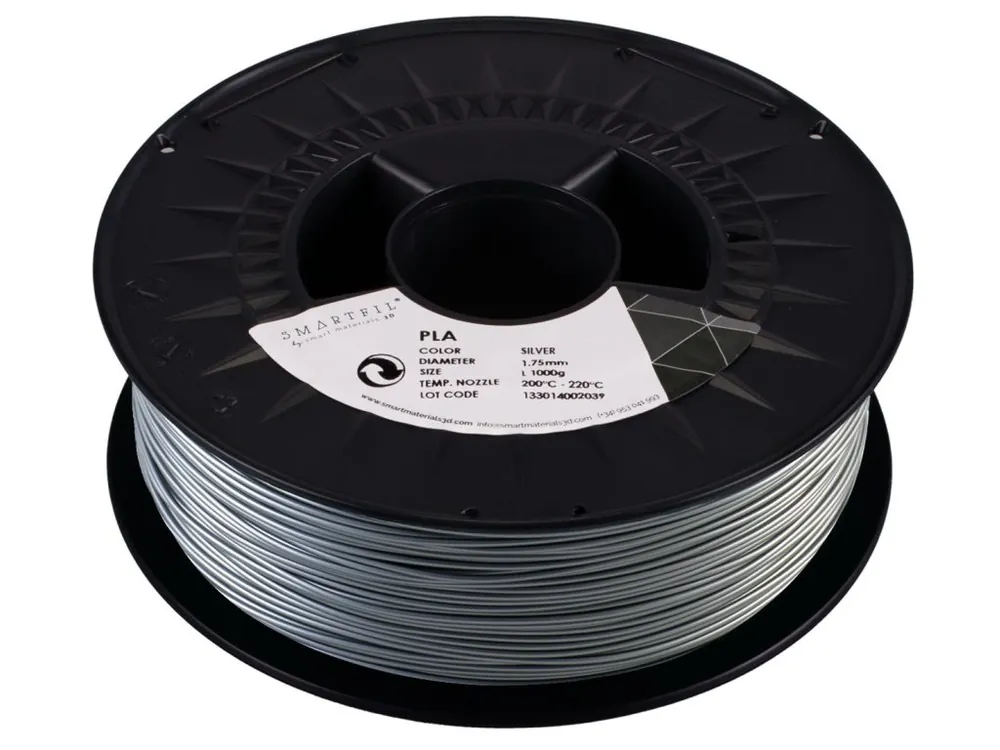 PLA filament stříbrný 1,75 mm Smartfil 1 kg Nejprodávanější