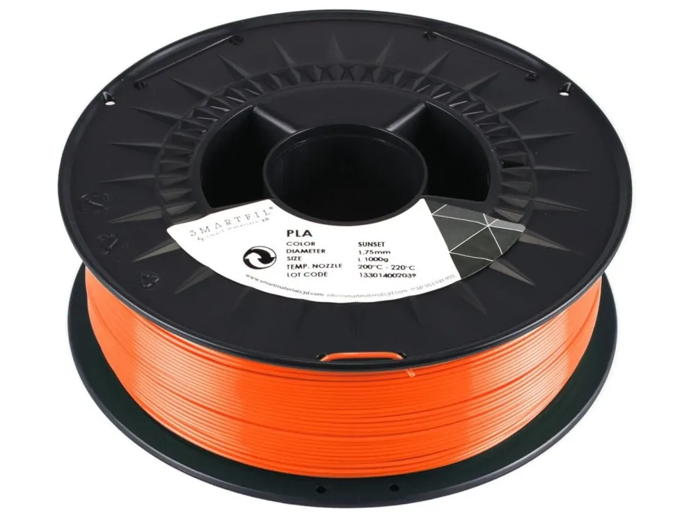 PLA filament oranžový Sunset 1,75 mm Smartfil 1 kg Víkendová Akce