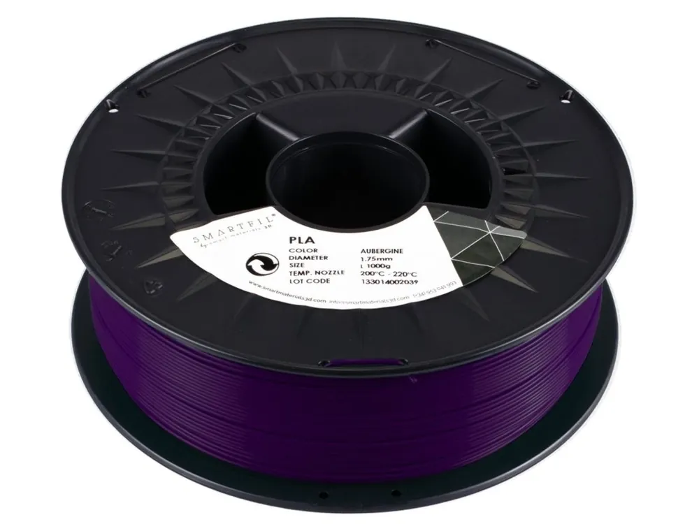 PLA filament modrofialový Aubergine 1,75 mm Smartfil 1 kg Tovární Cena