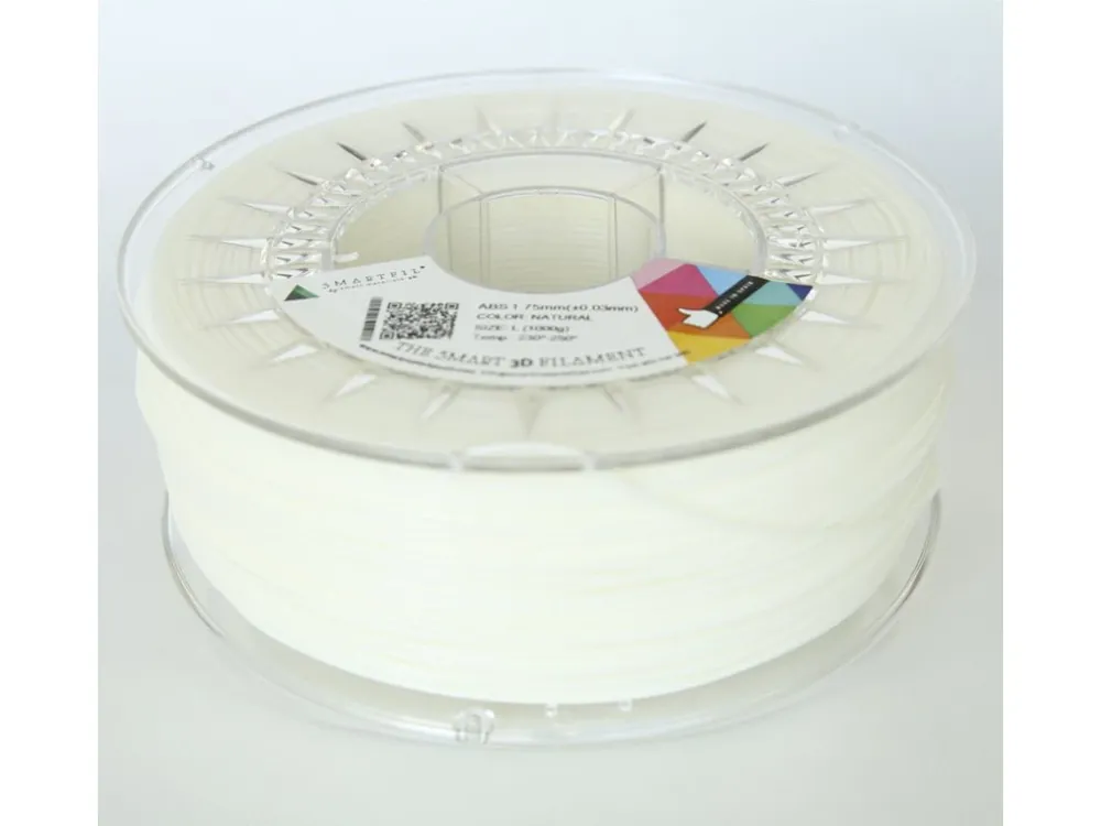 Oblíbený ABS filament přírodní 1,75 mm Smartfil 1 kg
