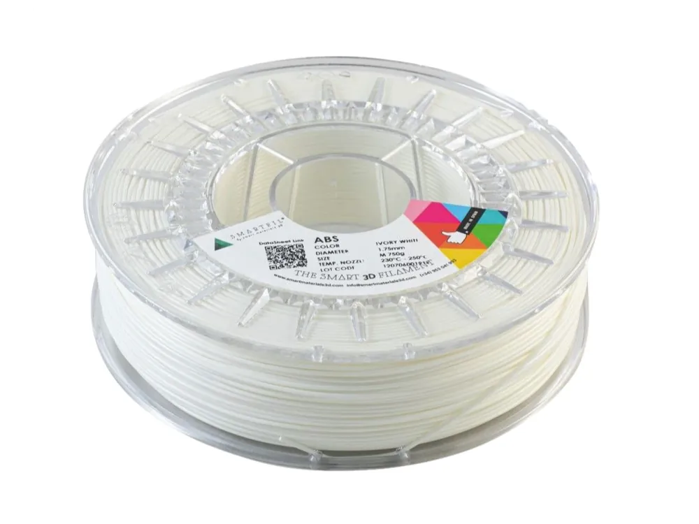 Akční Cena ABS filament bílý ivory 1,75 mm Smartfil 1 kg