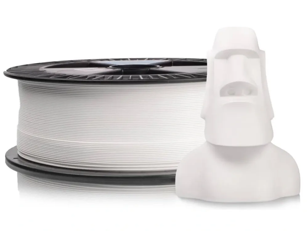 Rychlé Dodání PLA tisková struna bílá 1,75 mm 2 kg Filament PM výhodné balení výhodné balení