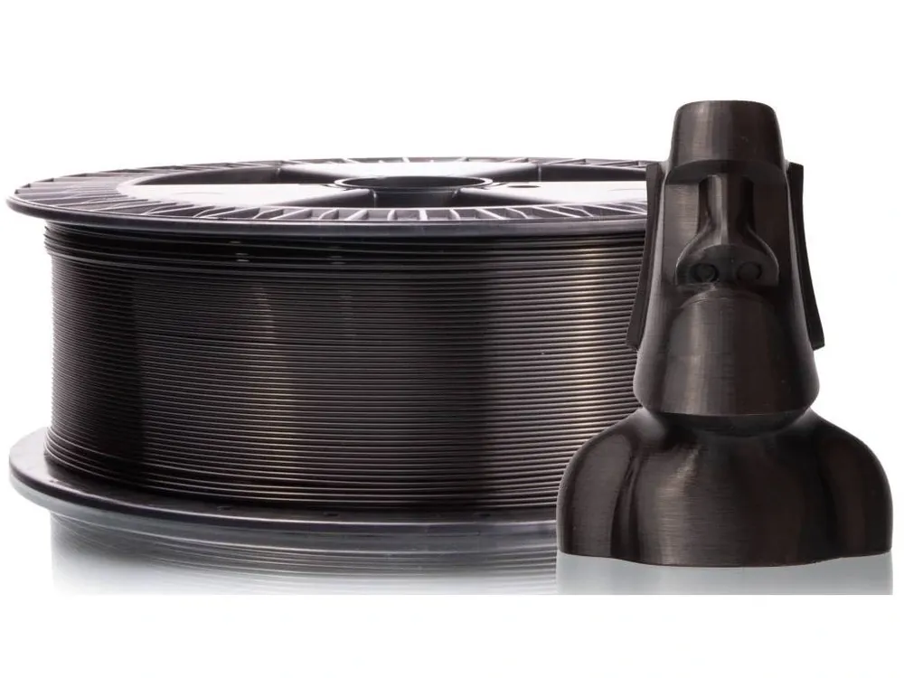 Akce PLA tisková struna černá 1,75 mm 2 kg Filament PM
