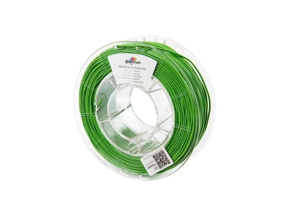 S-FLEX filament 90A lime green 1,75 mm Spectrum 0,25 kg Horká Nabídka