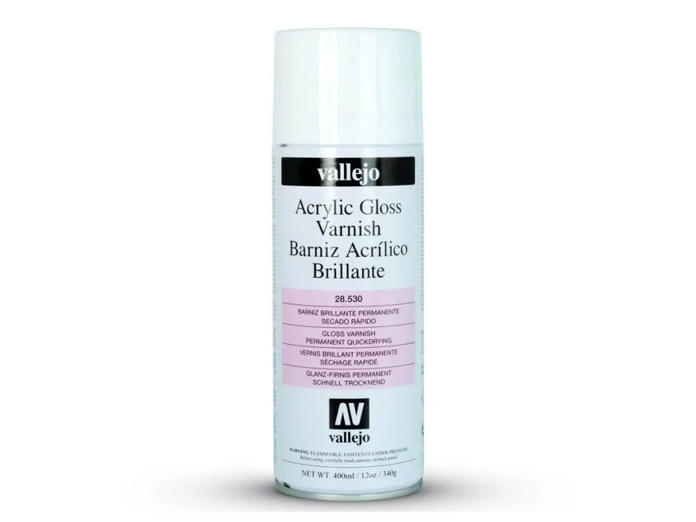 Lak ve spreji Vallejo 28530 Gloss Spray Varnish 400 ml Nová Kolekce