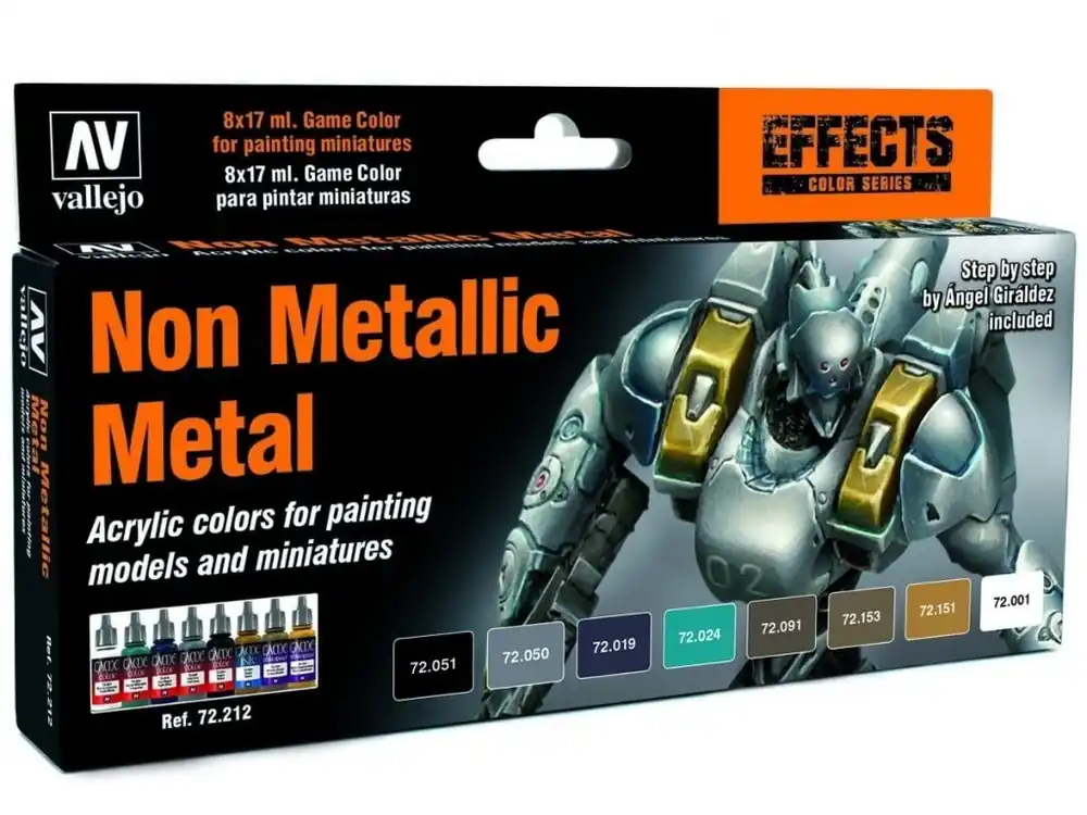 Vallejo Game Color Effects Set 72212 Non Metallic Metal (8) Omezená Nabídka