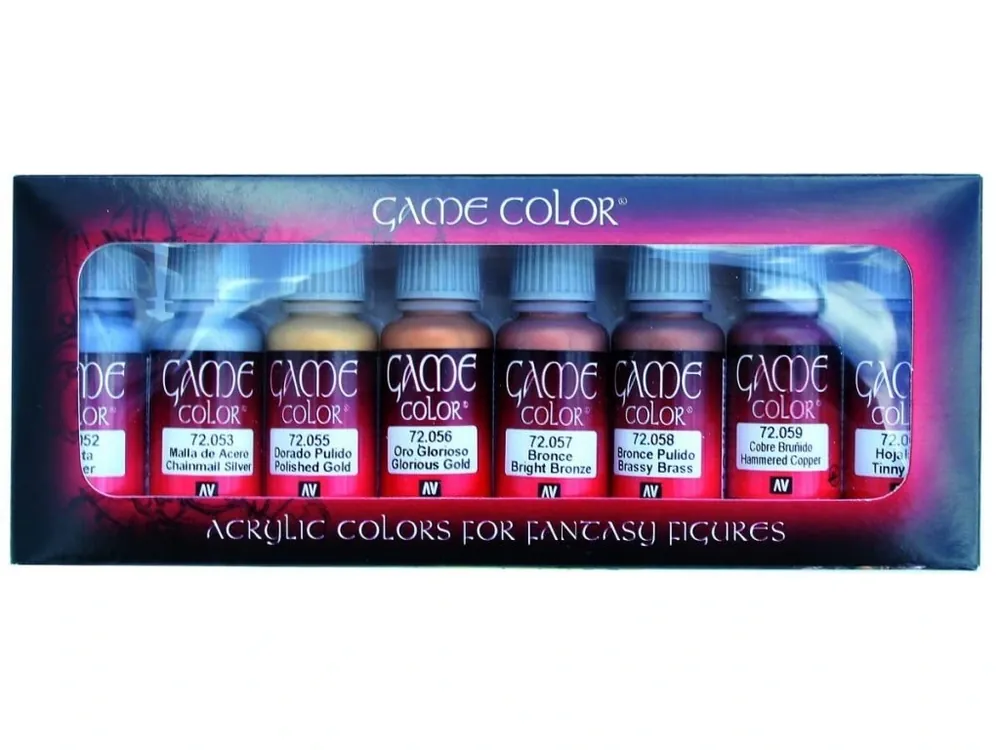 Hit Sezóny Vallejo Game Color Set 72303 Metallic Colors (8)