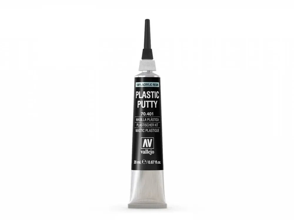 Tmel Vallejo 70401 Plastic putty tubička s delším aplikátorem 20 ml Vysoce Kvalitní