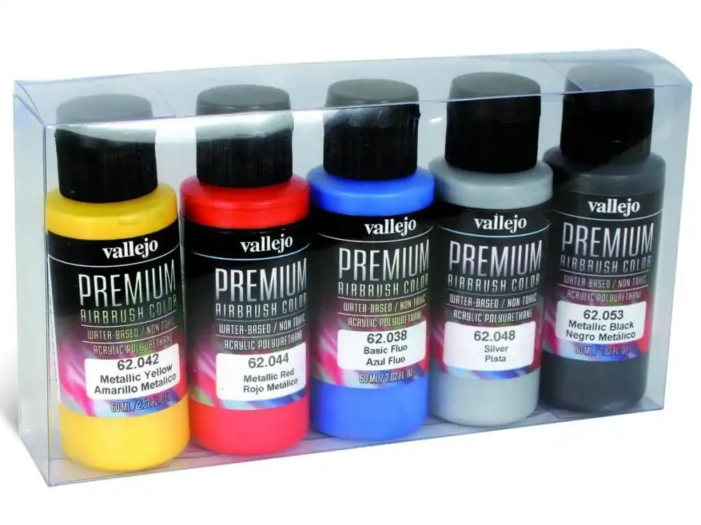 Nejprodávanější Vallejo PREMIUM Color - Metallics Color Set 5x60 ml