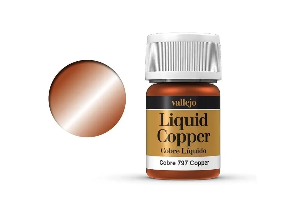 Barva Vallejo Liquid 70797 Copper (Alcohol Based) 35 ml Aktuální