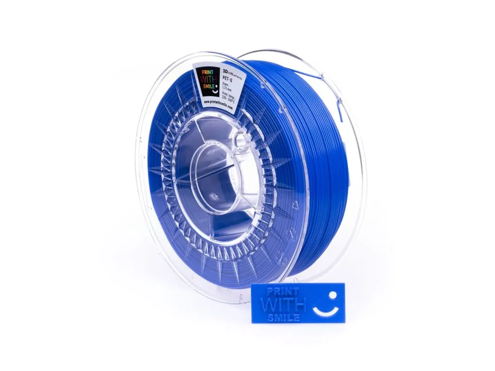 PET-G filament Cobalt Blue 1,75 mm Print With Smile 1 kg Akční Cena